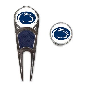 golf ball mark repair tool & hat clip Penn State Athletic Logo